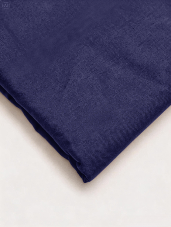 Authentic Navy Wash & wear-Unstitch Fabric
