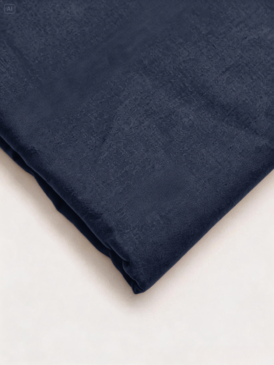 Gunmetal Blue Wash & wear-Unstitch Fabric